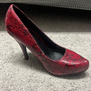 Call it Spring Snake Skin Heels